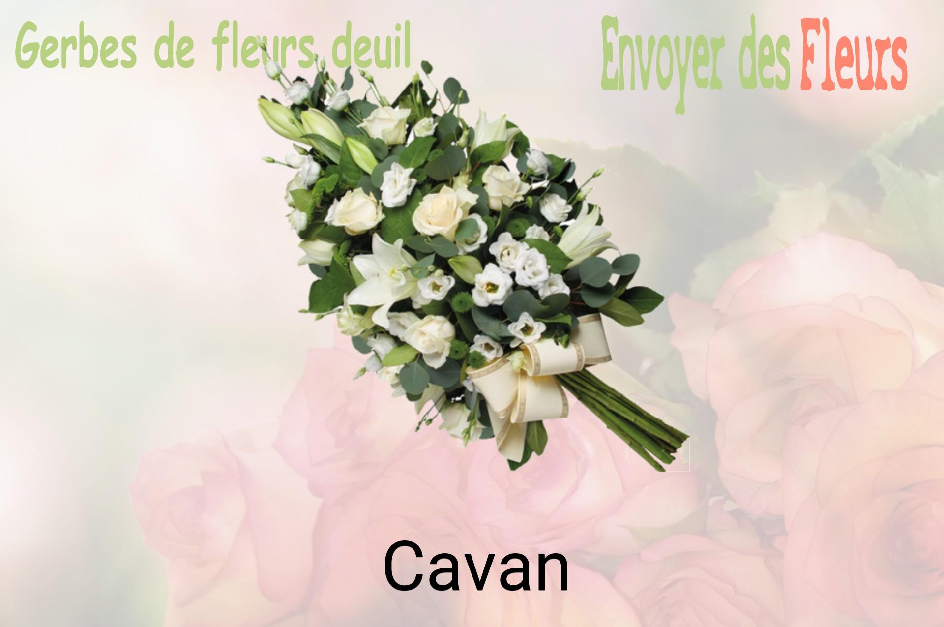 Gerbe de fleurs de deuil livrée à Cavan